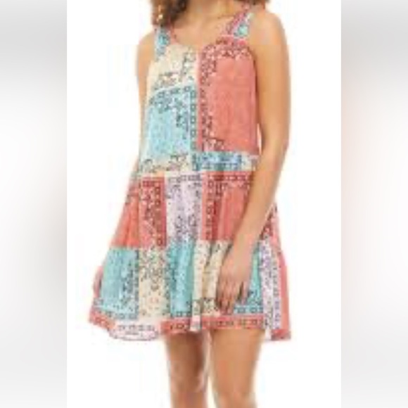 True Craft Dresses True Craft Medium Patchwork Mini Dress Poshmark